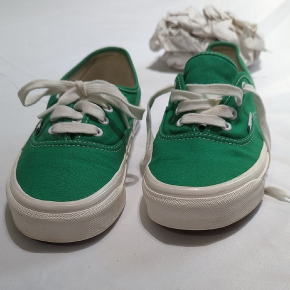 Vans Green Style 44 Sneakers with Colorful Heart Accents M 6, Very Cool!!! - Picture 11 of 16
